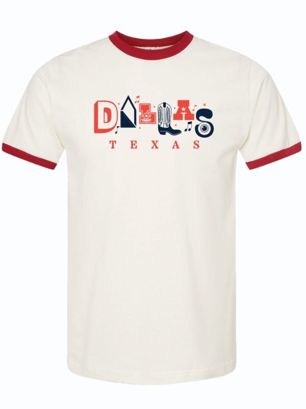 Clipart Dallas Ringer T-Shirt